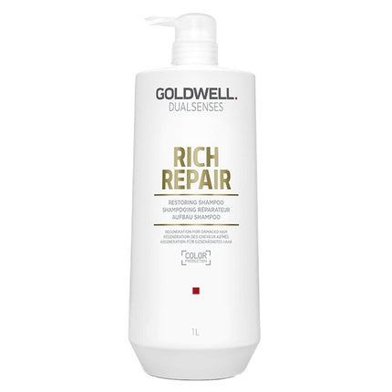 Goldwell Dualsenses Rich Repair Cream Shampoo For Dry And Stressed Hair 1000ml