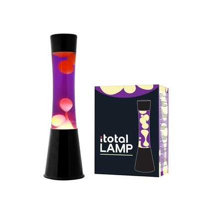 Itotal Lava Lamp - Black, Purple, Yellow - 40 Cm