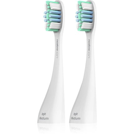 Niceboy ION Sonic PRO UV toothbrush replacement head - White, Medium, 2 pieces