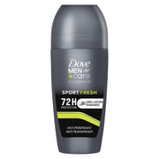 Dove Men Care Deodorant Roll On Advanced Care Sport Fresh Antiperspirant for Men Alcohol-Free with 1/4 Moisturizing Cream Protection up to 72 Hours 50ml