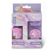 Little Unicorn Mini Set Trio Nail Polish Set 4ml + Lip Gloss 2x6ml