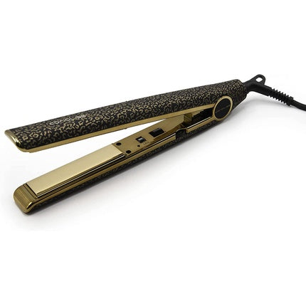 Corioliss C1 Hair Straightener Professional Titanium Plates Flat Iron Leopard Gold Soft Touch - UK Plug