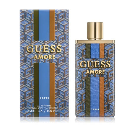 GUESS Amore Capri Eau de Toilette for Women and Men Genderless Unisex Perfume Spray 3.4 Fl. Oz.