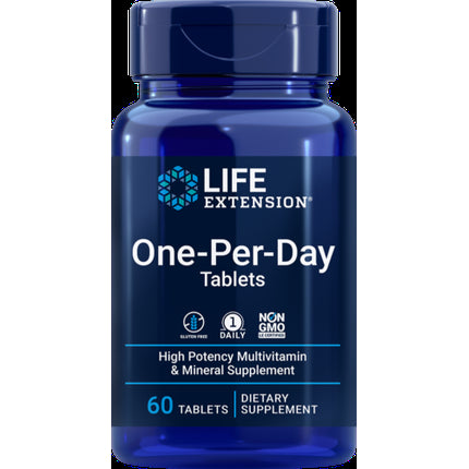 Life Extension One-Per-Day Multivitamin 60 Tablets Men/Women Vitamins Minerals