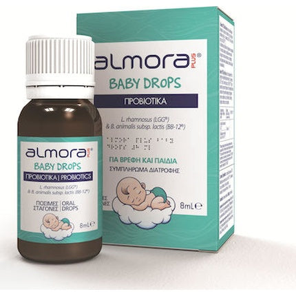Almora Plus Baby Drops - Probiotic For Relief Of Infant Colic And Gastrointestinal Health, 8ml