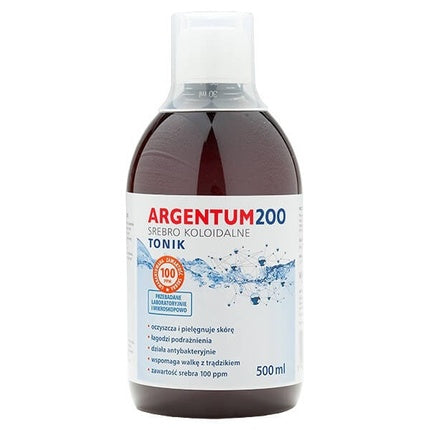 Aura Herbals Argentum 200 Facial Toner 100 Ppm Colloidal Silver 500ml