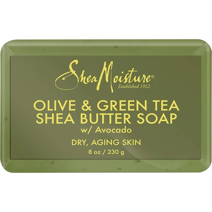 Shea Moisture Olive & Green Tea Shea Butter Soap Anti-Aging and Ultra Moisturizing 8oz