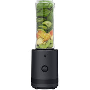 WMF Smoothie-to-go Blender 300W Deep Black with Stainless Steel Blades BPA Free Dishwasher Safe 1 Speed Corded Electric