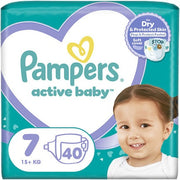 Pampers Active Baby Max Size 7 3x40 Maxi Diapers