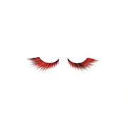 Shophair Crazy Flame Red Faux Eyelashes X2 With Glue