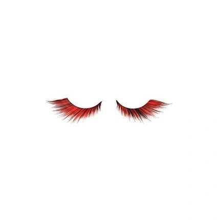 Shophair Crazy Flame Red Faux Eyelashes X2 With Glue