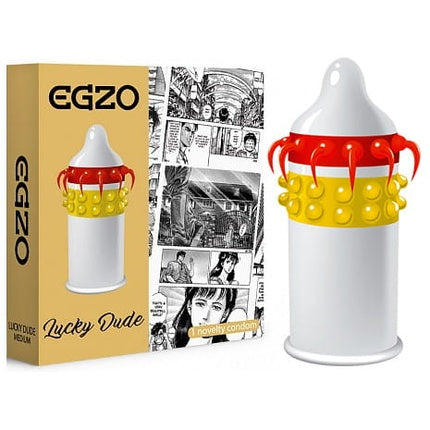Lucky Dude Condom With Pleasurable Nubs And Protrusions Medium 1 Piece