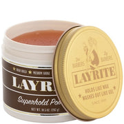Layrite Superhold Pomade 297g Strong Hold Water Soluble Medium Shine