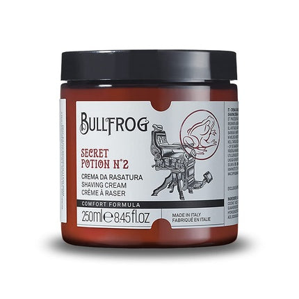 Bullfrog Shaving Cream Secret Potion N.2 Comfort Softens the Beard