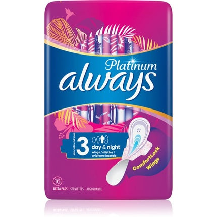 Always Ultra Platinum Day Night Σερβιέτες Μέγεθος 3 Special Pack 64 Τεμάχια