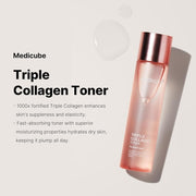 Medicube Triple Collagen Toner 4.0 140ml - Facial Toner with Moisturizing