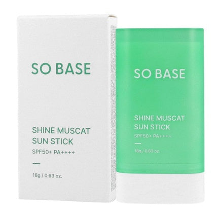 So Base Shine Muscat Sun Stick Spf50+ Pa++++ 18 G - Sunscreen Stick With Grape Extract