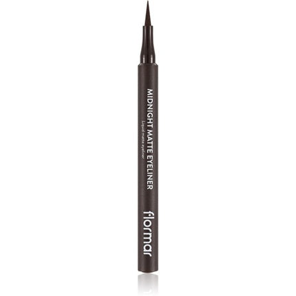 Flormar Midnight Matte Eyeliner in Brown - Matte Effect, 1 ml