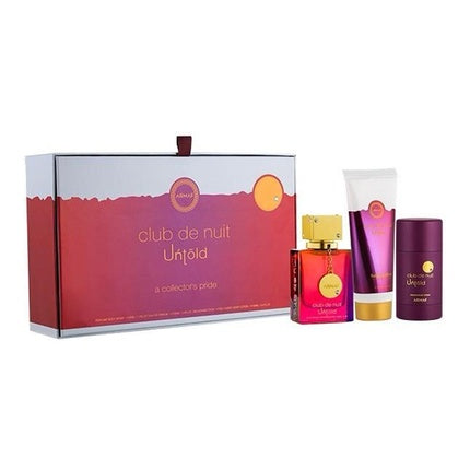 Armaf Untold Eau De Parfum Set With 105ml Eau De Parfum 100ml Body Lotion And 75ml Deodorant Stick