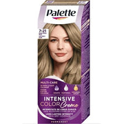 Hair Dye Palette Intensive Color Creme 7-21 Ashy Middle Blonde Permanent