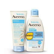 Aveeno Dermexa Daily Emollient Cream 200ml + Free Bath Gel 300ml By Aveeno