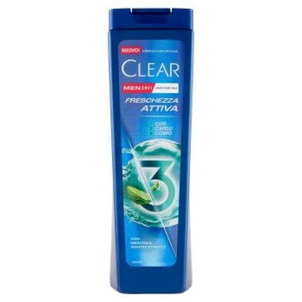 Clear Men 3 In 1 Anti-Dandruff Shampoo Active Freshness 225 Ml