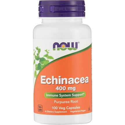 Now Foods Echinacea Purpurea Root 400mg Herbal Supplement 100 Capsules