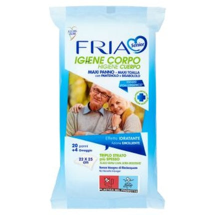 Fria Fria Senior Body Hygiene Maxi Wipes Hydrating Effect - 24 Pieces