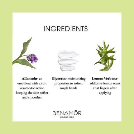 Benamôr Alantoíne Protective Hand Cream with Allantoin, Glycerin, and Beeswax 50ml Tube