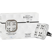 Maison Berger Paris Gift Set Car Diffuser Cosy Silver With Refill Cozy Musk