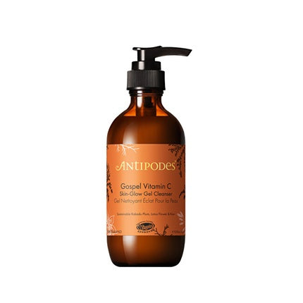 Antipodes Gospel Vitamin C Cleansing Gel Skinglow Gel Cleanser 200 Ml