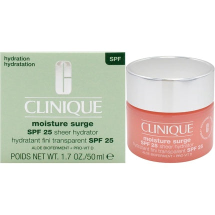 Clinique Moisture Surge Sheer Hydrator SPF 25 for Women 1.7oz