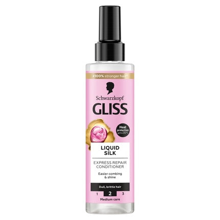 Gliss Liquid Silk Express Repair Conditioner - 200ml For Dull And Brittle Hair