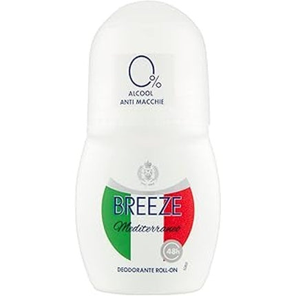 Breeze Mediterranean Air Freshener Roll-On - 48 Hours, 0% Alcohol, 50 Ml