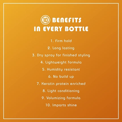 It's a 10 Miracle Super Hold Finishing Hair Spray Plus Keratin 10oz