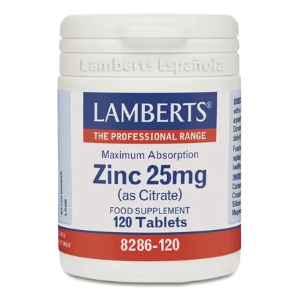 Lamberts Zinc Citrate 25 Mg 120 Capsules