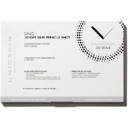 UNICSKIN Unic30-Day Skin Miracle Shot Pack of 30 Ampoules for Face Care - Helps Fade Wrinkles and Fine Lines - Brightening and Whitening Action