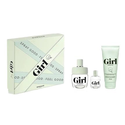 Rochas Girl Eau De Toilette Spray Set - 100ml + Miniature Edt 4.5ml + Shower Gel 100ml