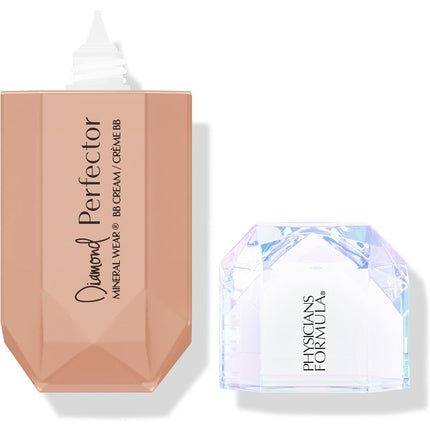 Physicians Formula Mineral Wear Diamond Perfector BB Cream with Diamond Extract and Vitamin E Lightweight Coverage Luminous Finish Tan to Deep Tan to Deep