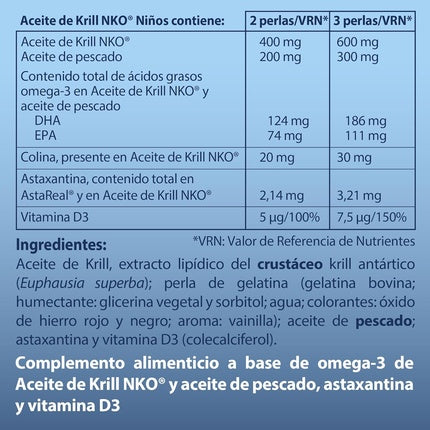 100% Natural Krill Oil for Children 60 Capsules