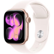 Apple Watch Series 11 GPS 42mm Smartwatch with Aluminum Case in Rose Gold