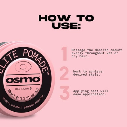Osmo Elite Pomade Water-Based with Satin Finish Mouldable