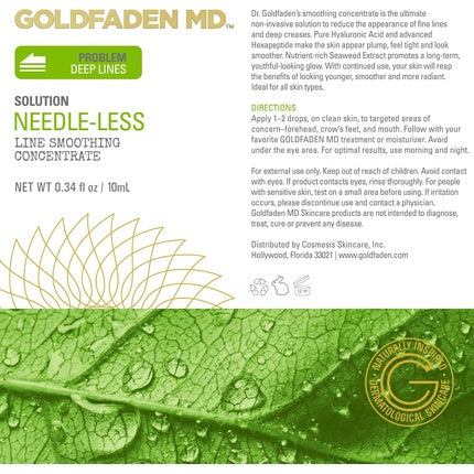 Goldfaden Md Needle-Less Line Smoothing Concentrate for Face & Neck with Seaweed
