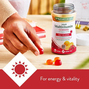 Nature's Bounty Adult Multivitamin Gummies with Vitamin B6, B12, D3, C and Biotin 60 Gummies