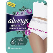 Always Discreet Pants Plus Large 8 Pieces