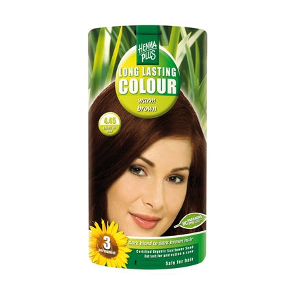 Hennaplus Lasting 445 Warm Brown Hair Color