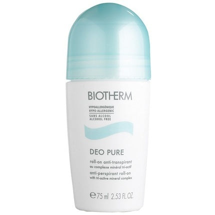 Biotherm Deo Pure Rollon 75ml Antiperspirant With Triactive Mineral Complex