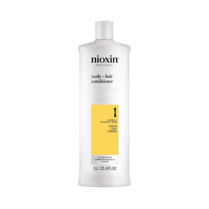 Nioxin System 1 Revitalizing Conditioner 1000 Ml For Natural Hair With Slight Density Loss
