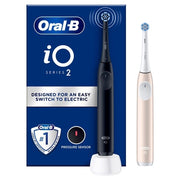 Oral B Io 2 Duo Electric Toothbrushes - Night Black & Calm Pink