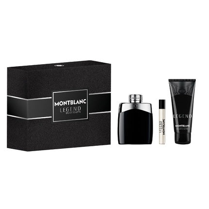 Mont Blanc Legend Set - Eau De Toilette Spray 100ml, Miniature Eau De Toilette 75ml, Shower Gel 100ml